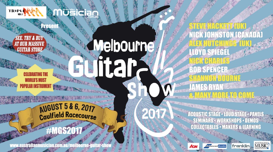 Melbourne Guitar Show returns to Caufield Racecourse on August 5 & 6